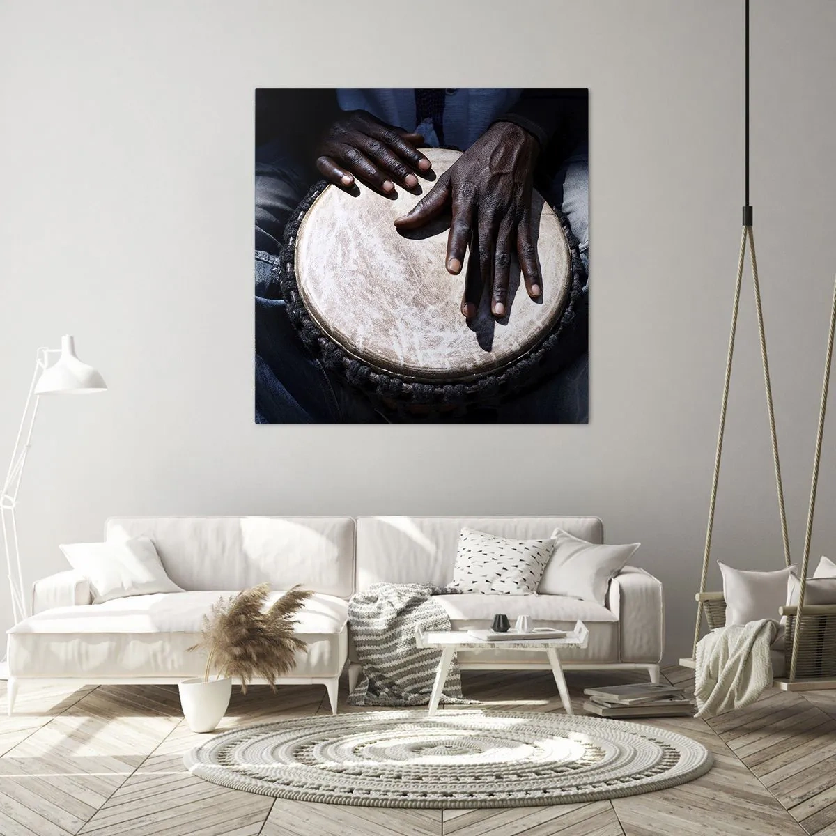 Cuadro sobre lienzo - Impresión de Imagen - Vive a tu ritmo - 30x30 cm