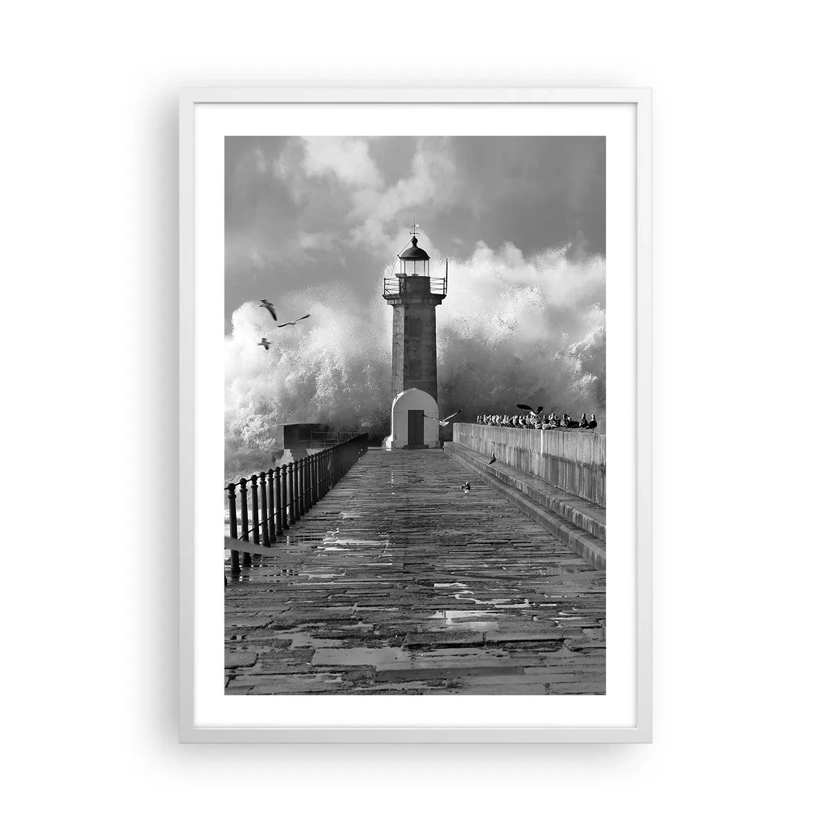 Póster en marco blanco - Audaz - 50x70 cm