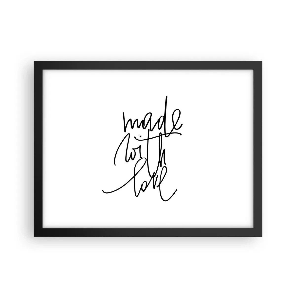 Póster en marco negro - La mejor marca - 40x30 cm