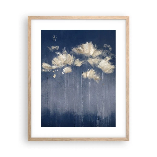 Póster en marco roble claro - Como pétalos al viento - 40x50 cm