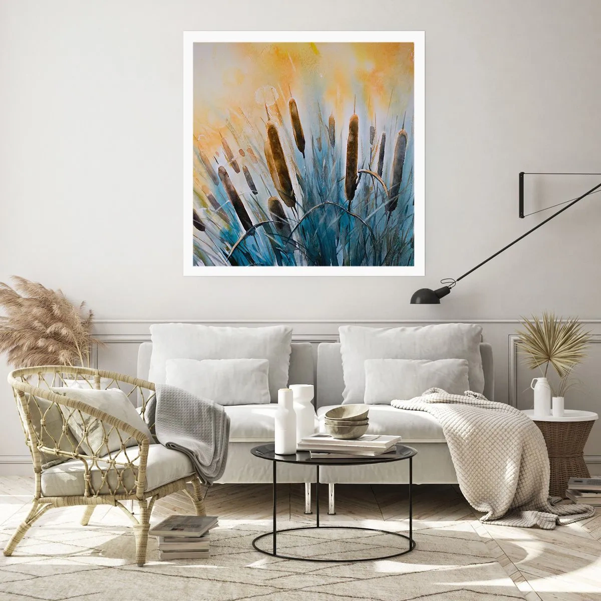 Póster - El frío del agua, el calor del sol - 40x40 cm