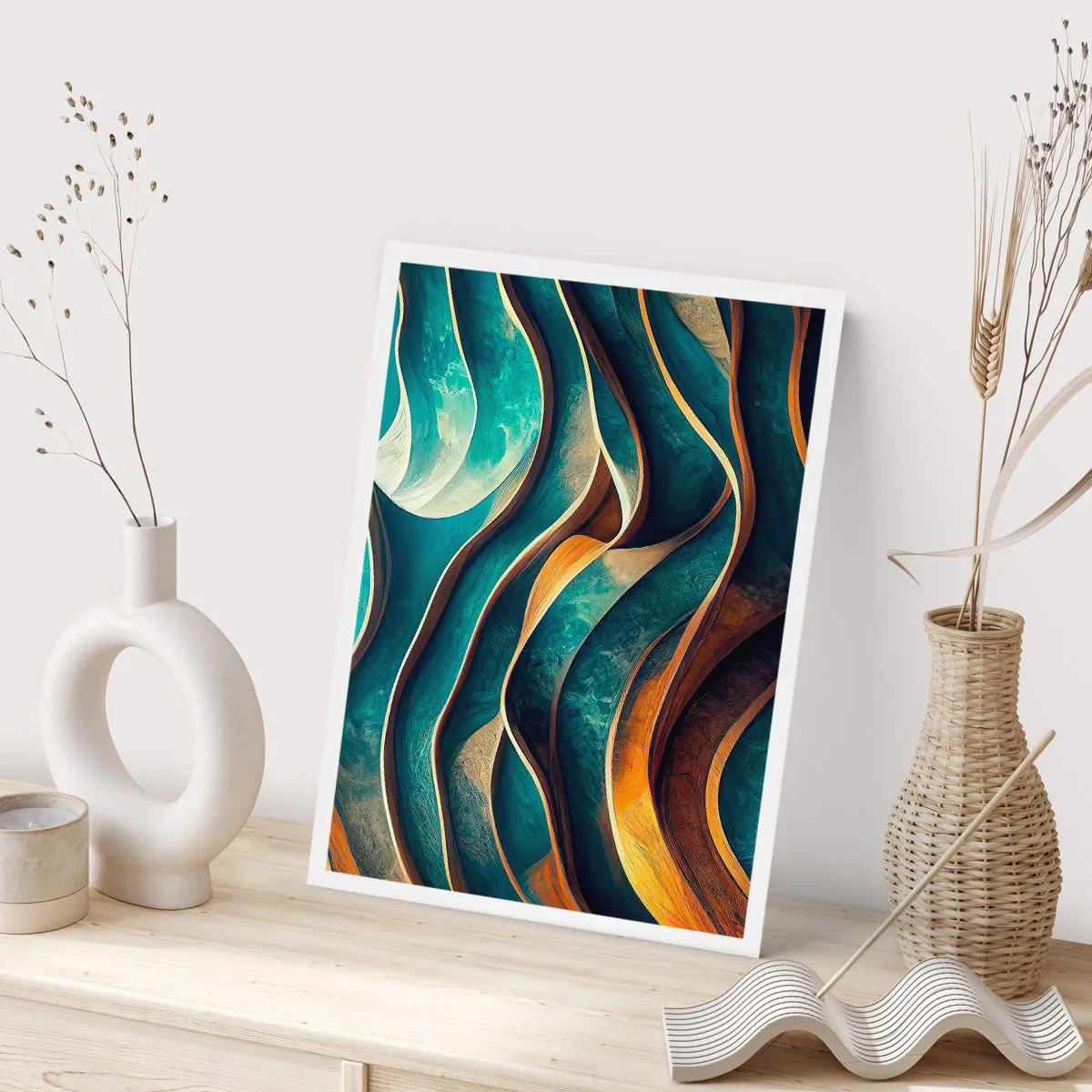 Póster - Meandros de azul - 70x100 cm