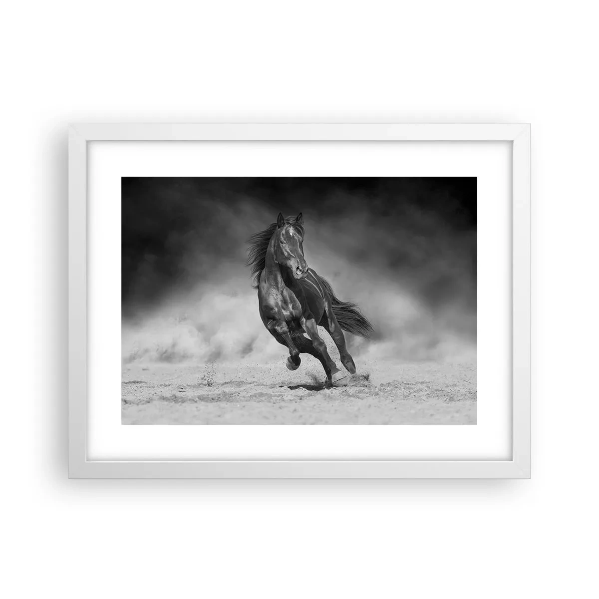 Póster en marco blanco - Digno del propio emir - 40x30 cm