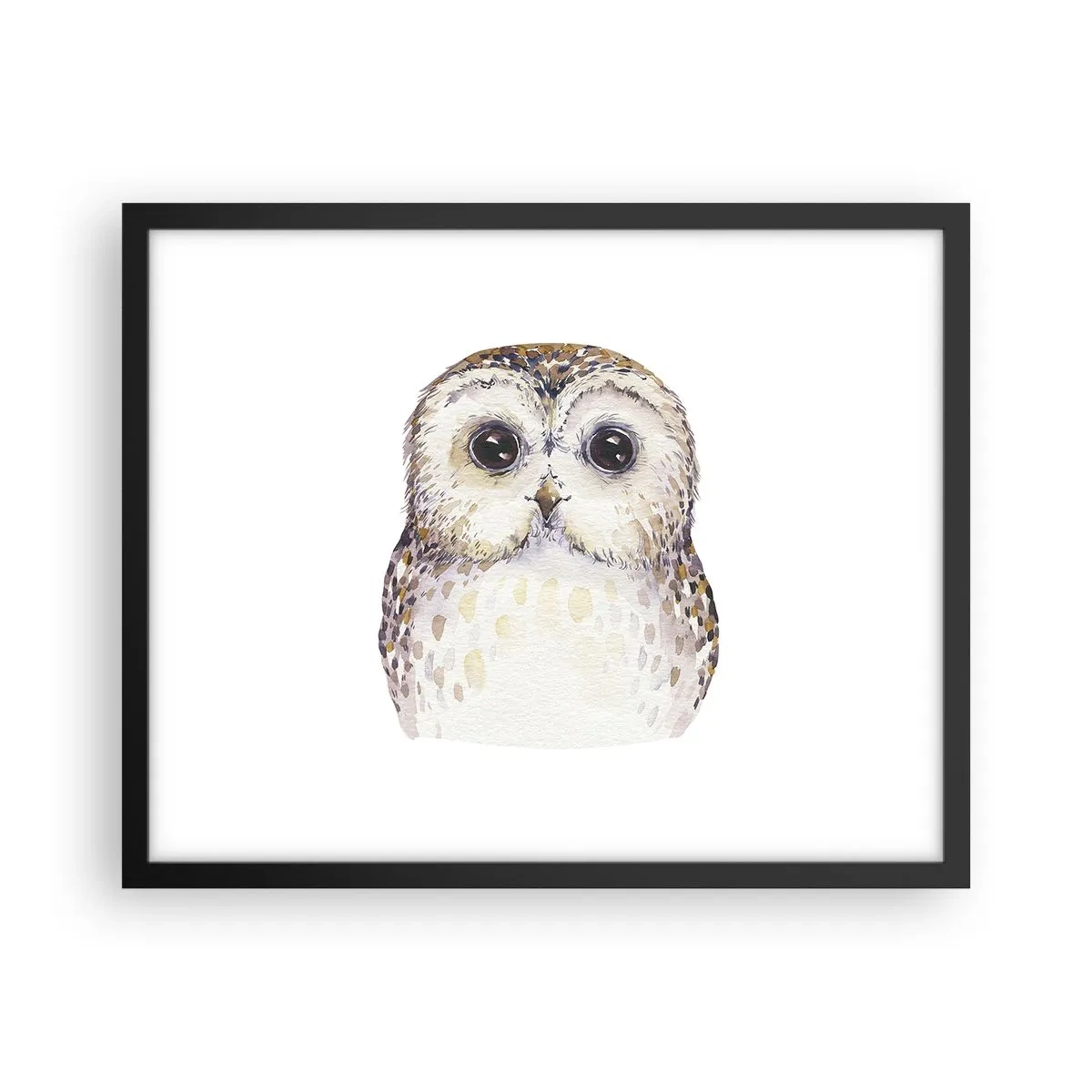 Póster en marco negro - Mírame a los ojos - 50x40 cm