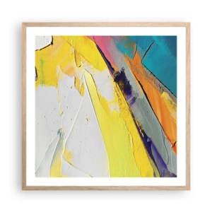 Póster en marco roble claro - Anatomía de la luz - 60x60 cm