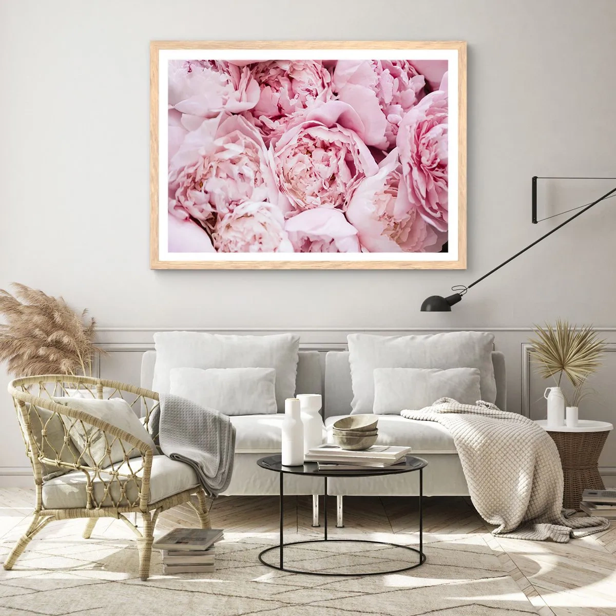 Póster en marco roble claro - Cálido y fragante - 70x50 cm