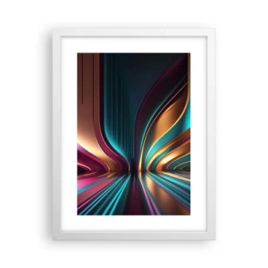 Póster en marco blanco - Arquitectura de la luz - 30x40 cm
