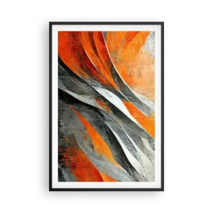 Póster en marco negro - Calor y frío - 61x91 cm