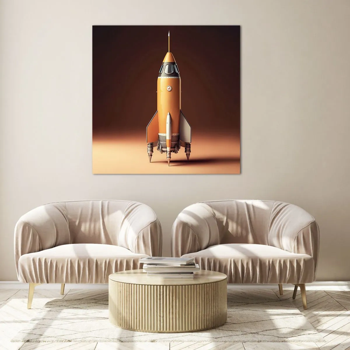 Cuadro sobre vidrio - Impresiones sobre Vidrio - Comienza con un sueño - 60x60 cm