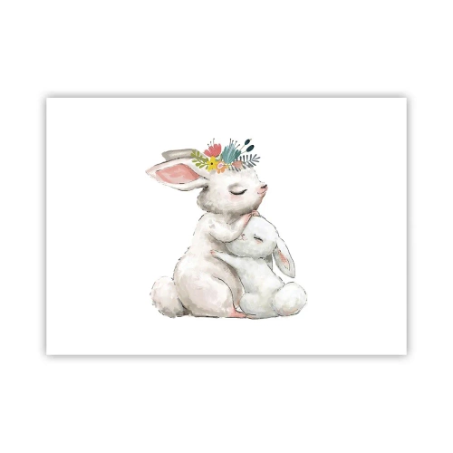 Póster - En ningún lugar mejor que con mamá - 70x50 cm
