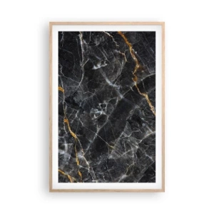 Póster en marco roble claro - La vida interior de la piedra - 61x91 cm