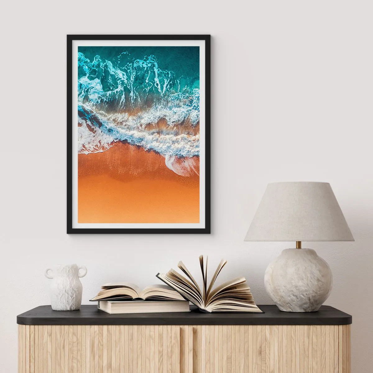 Póster en marco negro - Siempre a la par - 61x91 cm