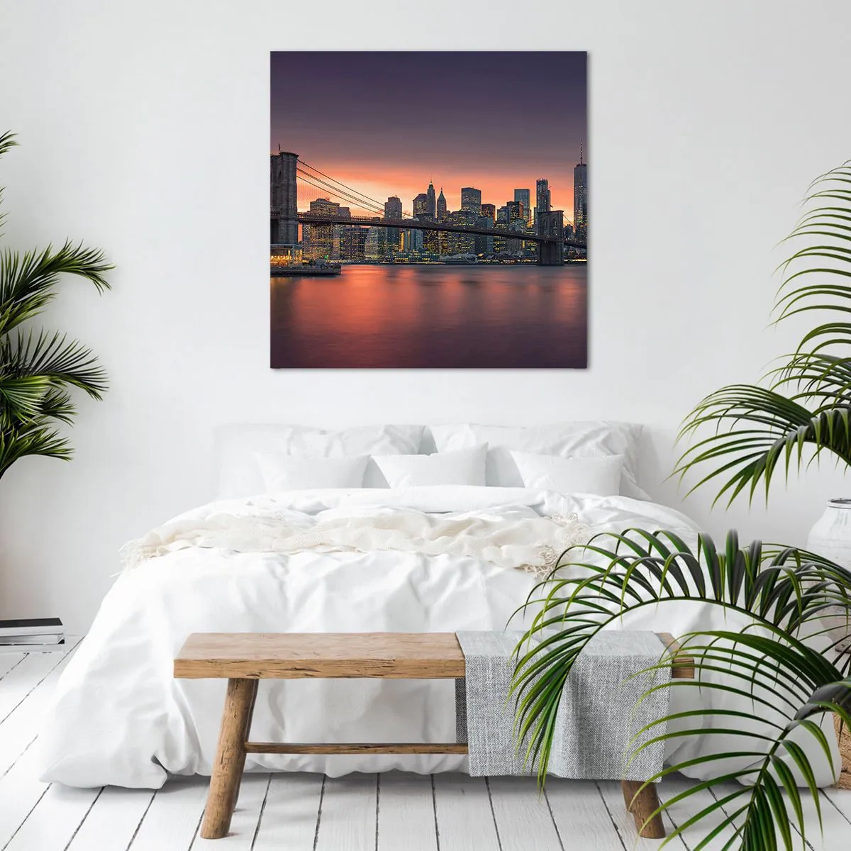 Cuadro sobre lienzo - Impresión de Imagen - Ahogado en el silencio lila - 70x70 cm