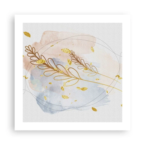 Póster - Ráfaga dorada - 50x50 cm