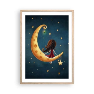 Póster en marco roble claro - Érase una vez... - 50x70 cm