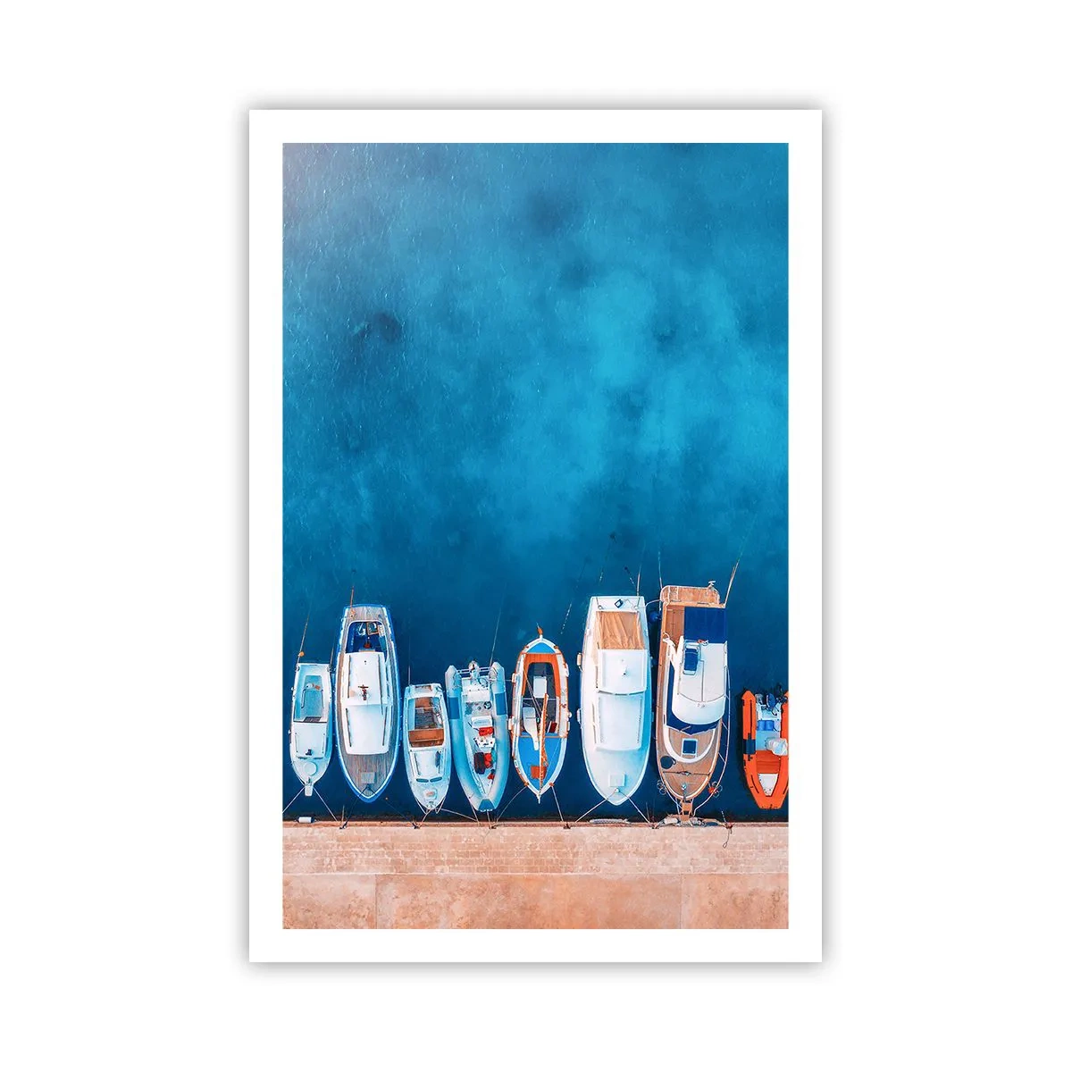 Póster - En fila y a la espera - 61x91 cm