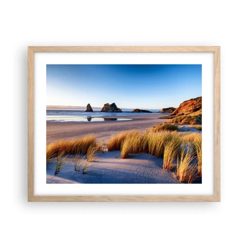 Póster en marco roble claro - Para buscadores de tranquilidad - 50x40 cm