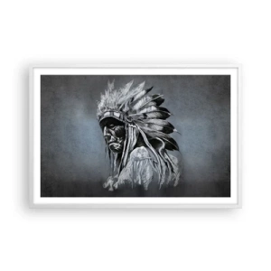 Póster en marco blanco - Regreso a las raíces - 91x61 cm