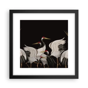 Póster en marco negro - Asuntos de aves - 30x30 cm