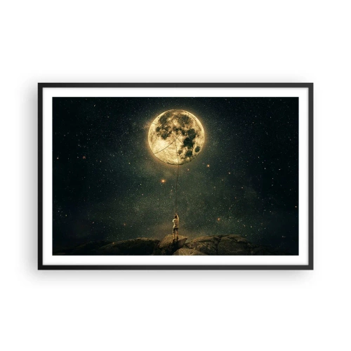 Póster en marco negro - El que robó la luna - 91x61 cm
