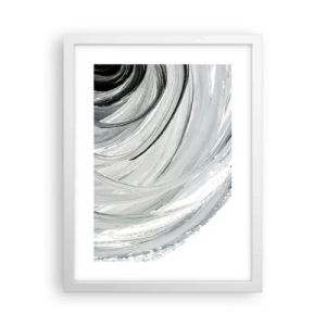 Póster en marco blanco - Composición orbital - 30x40 cm