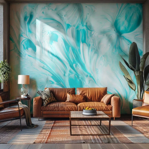 Fotomural Standard Eco - Juntos para siempre - Abstracción, Pedazo, bohemia - 350x256 cm
