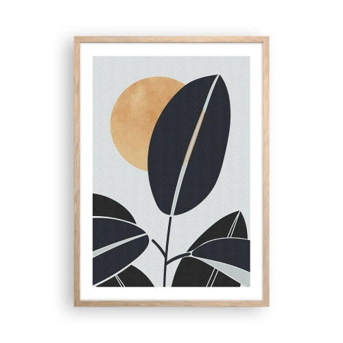 Póster en marco roble claro - Un día de verano caluroso - 50x70 cm