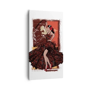 Cuadro sobre lienzo - Impresión de Imagen - El ritmo del corazón - 55x100 cm