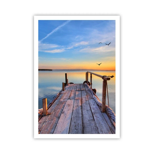 Póster - Caminando hacia el sol - 70x100 cm