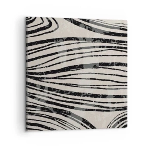 Cuadro sobre lienzo - Impresión de Imagen - Salpicadura de líneas - 50x50 cm