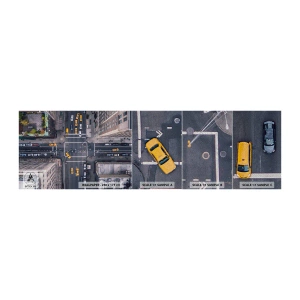 Muestra de fotomural Premium Sand - Una simple elección - Nueva York, Ciudad, Arquitectura - 100x30 cm