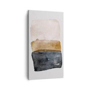 Cuadro sobre lienzo - Impresión de Imagen - Una composición de colores tierra - 45x80 cm