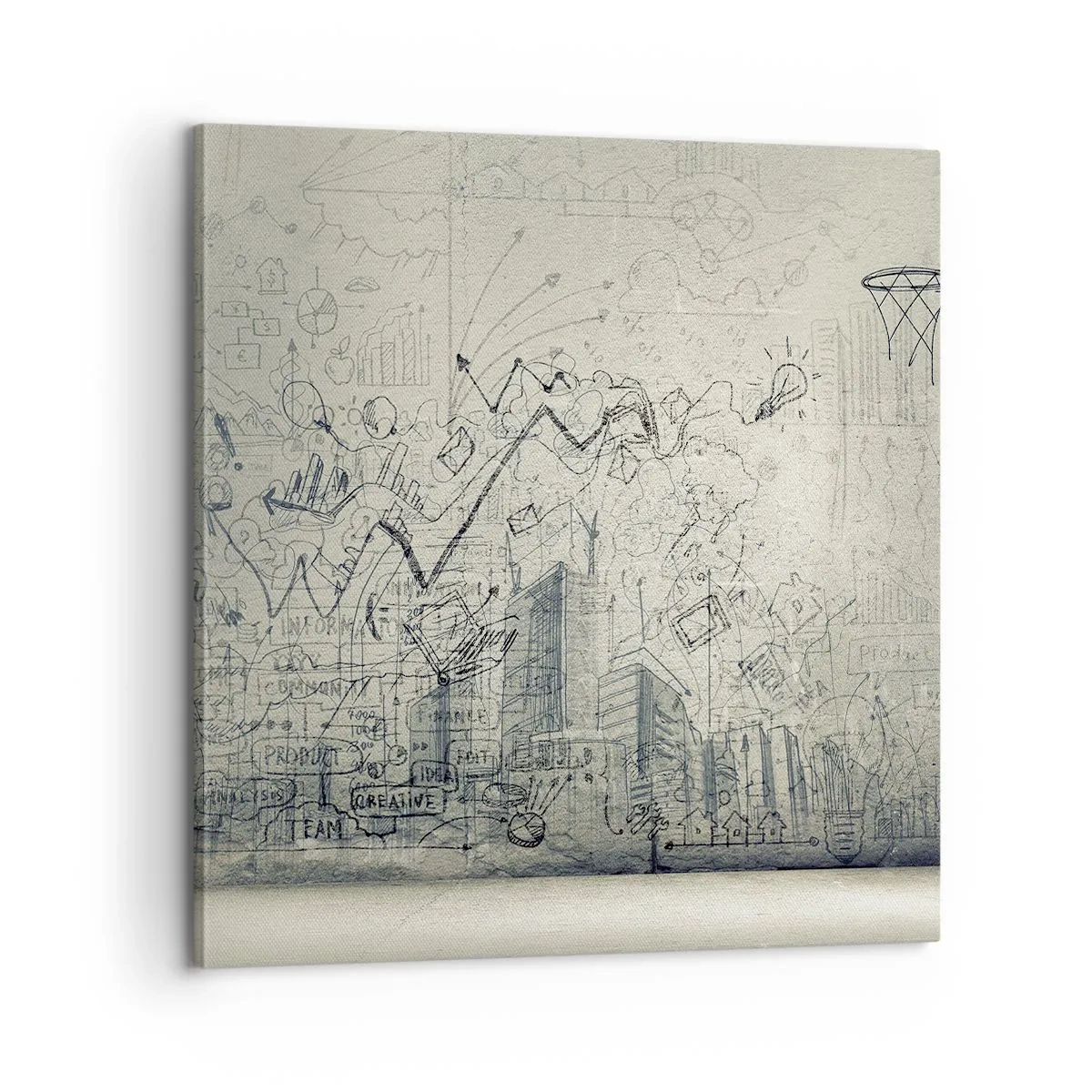 Cuadro sobre lienzo - Impresión de Imagen - Mi gloriosa vida en la ciudad - 60x60 cm