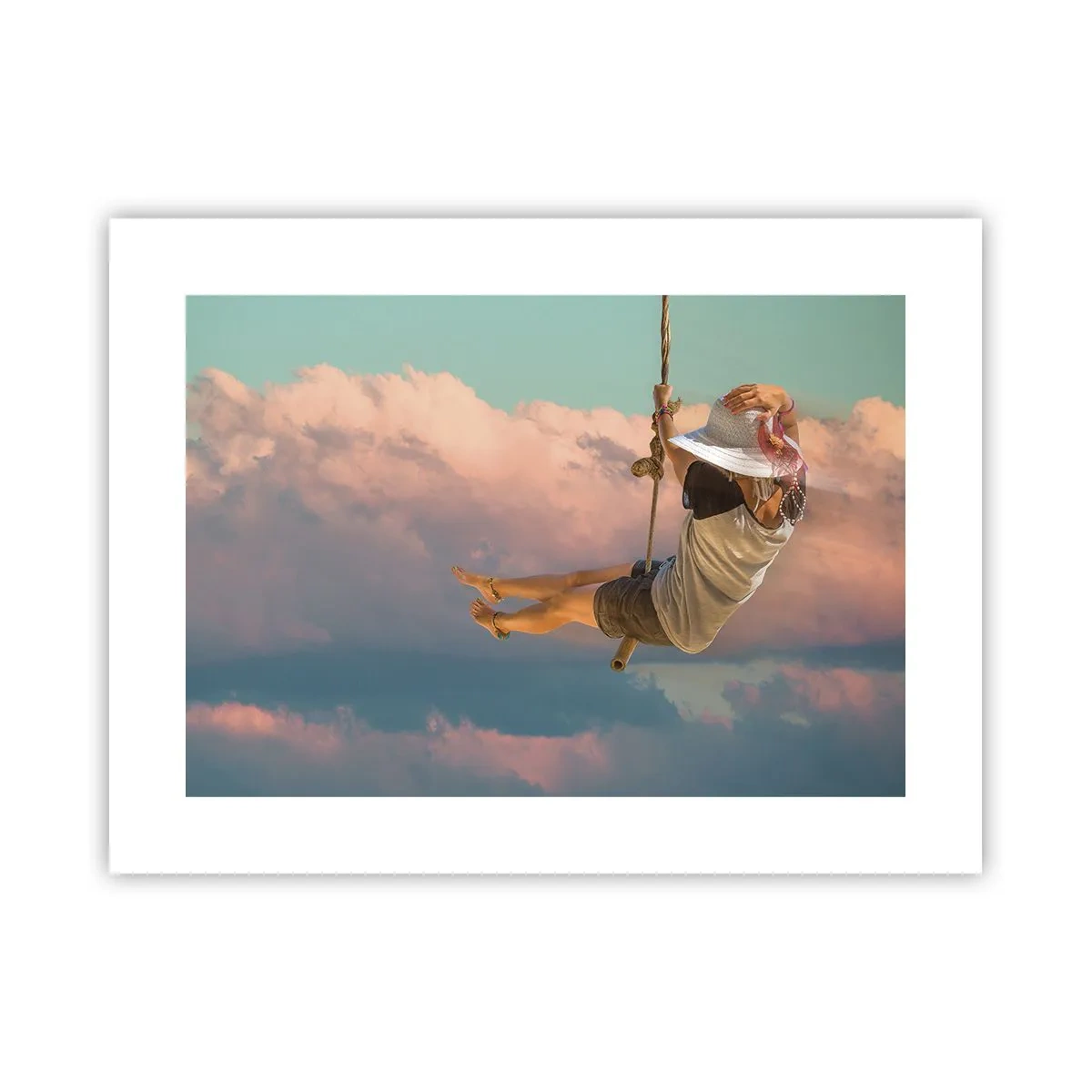 Póster - Jugando en las nubes - 40x30 cm