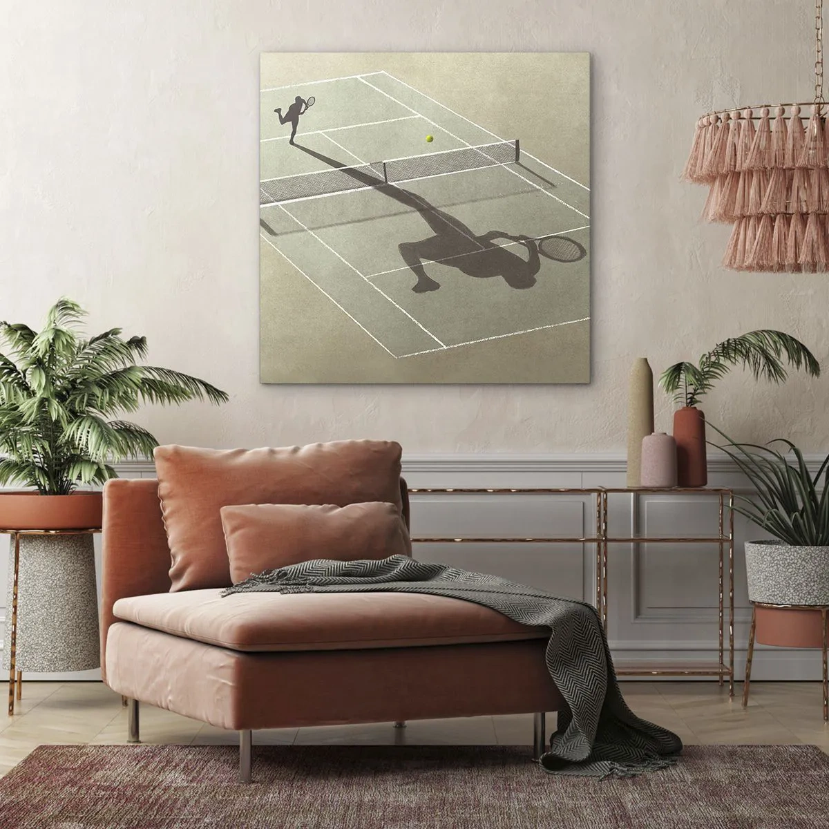 Cuadro sobre lienzo - Impresión de Imagen - Véncete a ti mismo - 70x70 cm