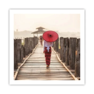 Póster - En un viejo puente - 60x60 cm