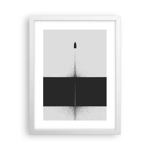 Póster en marco blanco - Directa al objetivo - 30x40 cm