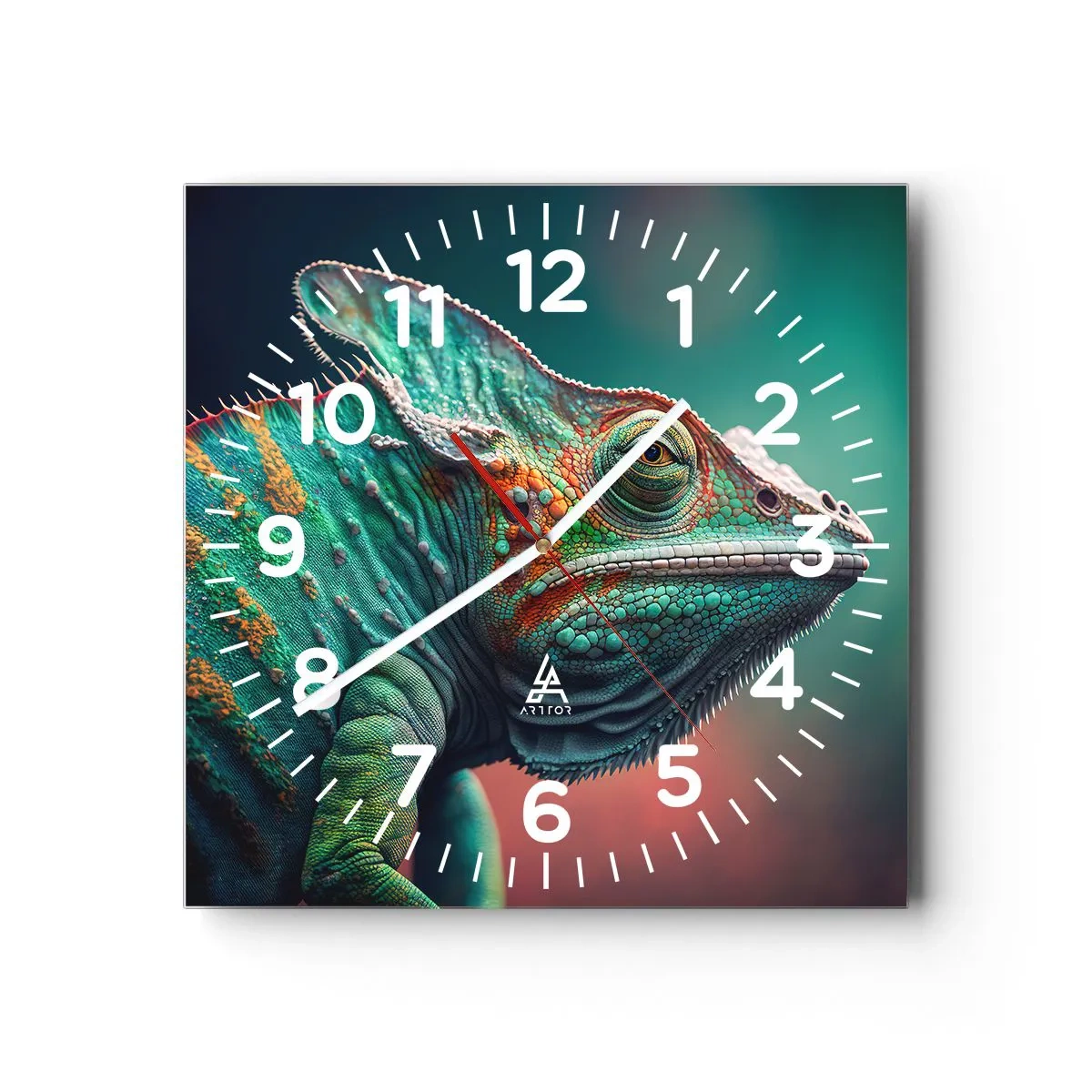 Reloj de pared - Reloj de vidrio - ¿Puedes verme? No está bien... - 30x30 cm