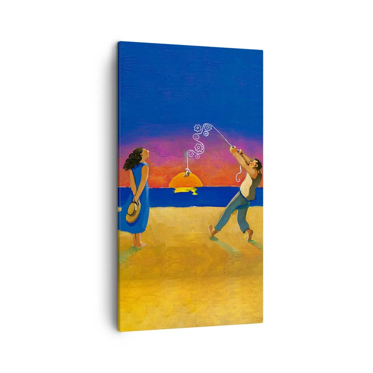 Cuadro sobre lienzo - Impresión de Imagen - Mucho más que una estrella del cielo - 45x80 cm