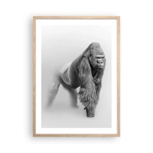Póster en marco roble claro - Confiando en su fuerza - 50x70 cm