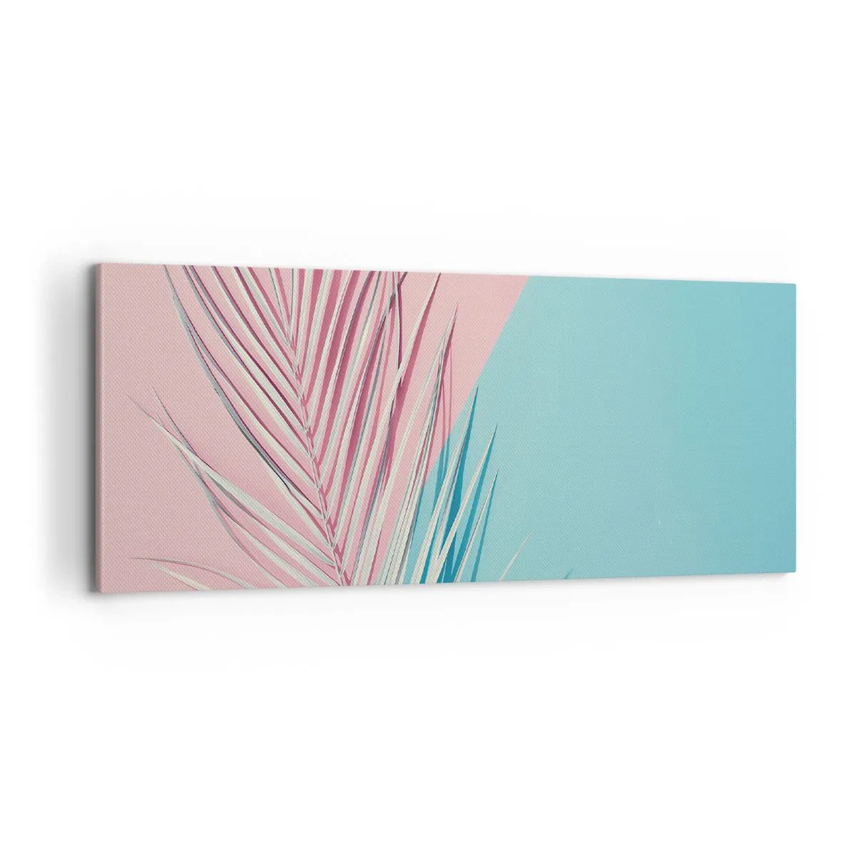 Cuadro sobre lienzo - Impresión de Imagen - Impresión tropical - 100x40 cm