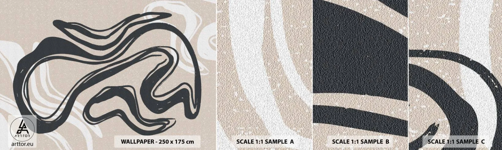 Muestra de fotomural autoadhesivo Deluxe Sticker - Expresión multiplicada - Minimalismo, bohemia, escandinavo - 100x30 cm