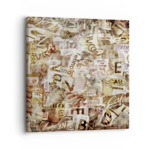Cuadro sobre lienzo - Impresión de Imagen - Unificando el lenguaje - 30x30 cm