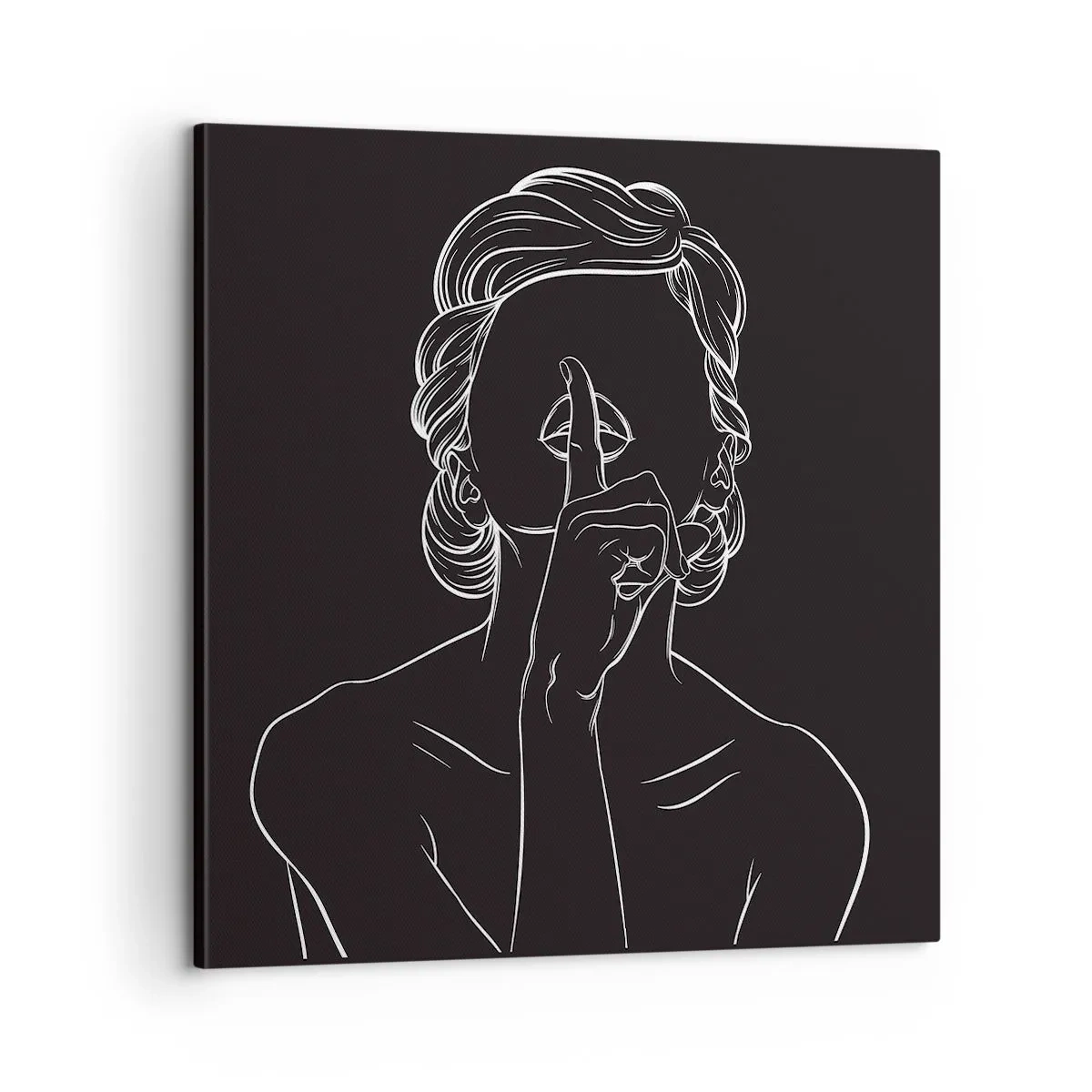 Cuadro sobre lienzo - Impresión de Imagen - La belleza florece en silencio - 60x60 cm