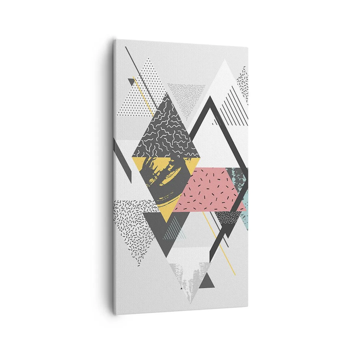 Cuadro sobre lienzo - Impresión de Imagen - Una variación del triángulo y el rombo - 55x100 cm