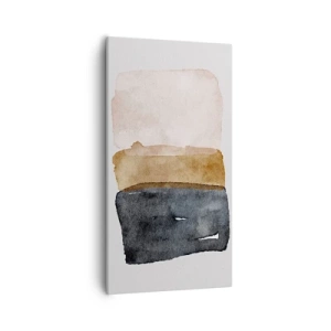 Cuadro sobre lienzo - Impresión de Imagen - Una composición de colores tierra - 55x100 cm
