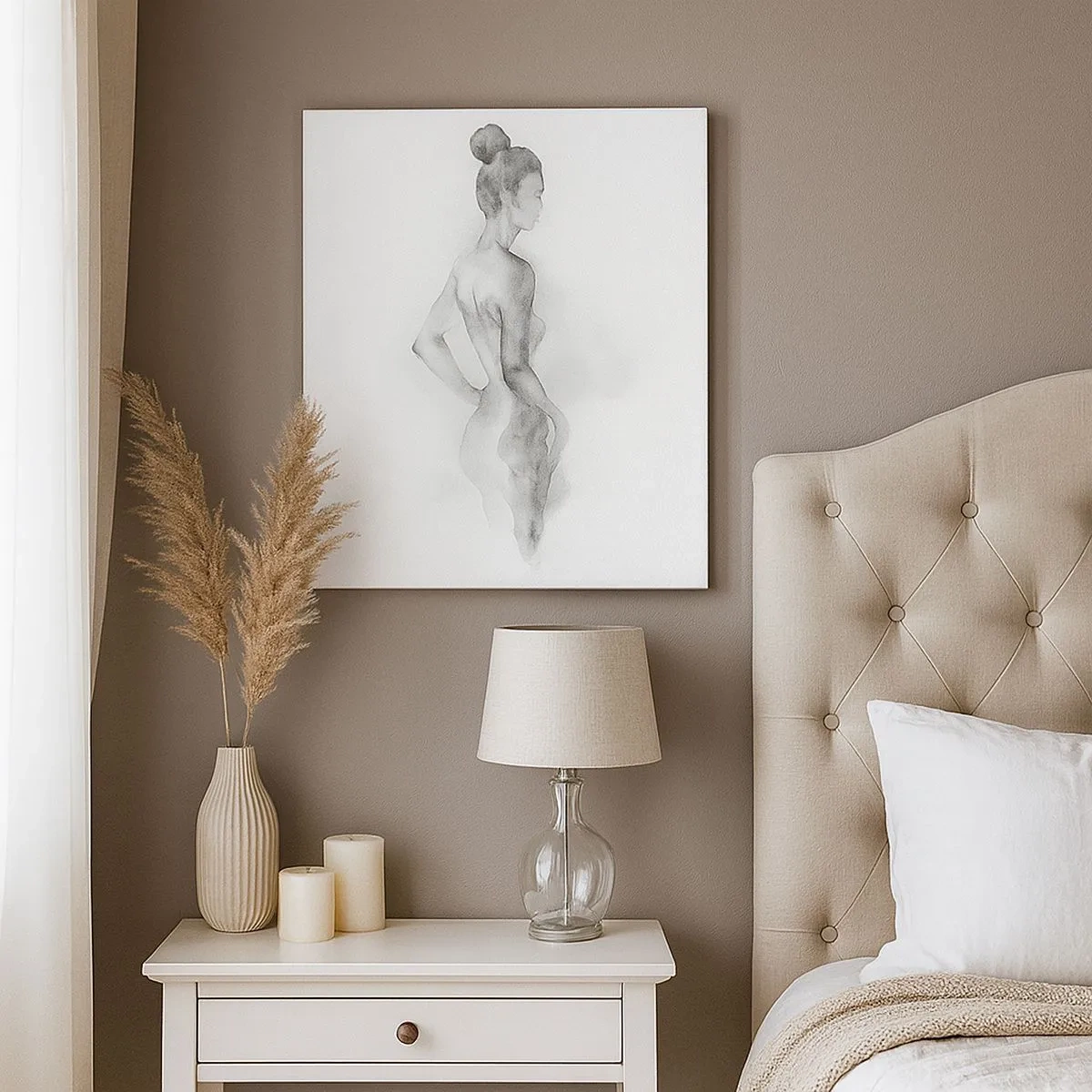 Cuadro sobre lienzo - Impresión de Imagen - Tan hermosa como la pintura - 30x30 cm