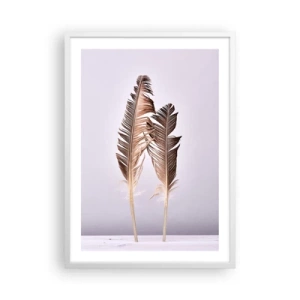 Póster en marco blanco - Contra la nada - 50x70 cm