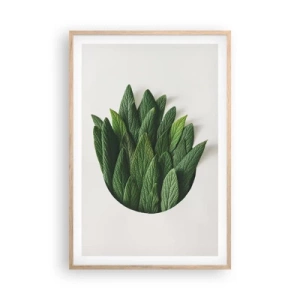 Póster en marco roble claro - Curiosidad desenfrenada - 61x91 cm