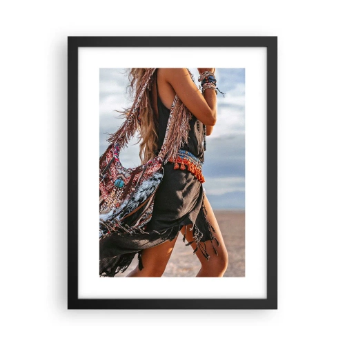 Póster en marco negro - La chamana - 30x40 cm